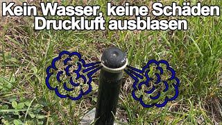 Bewässerungssystem mit Druckluft ausblasen  Hunter Sprinkler [upl. by Nerrat]