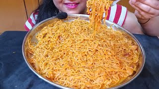 ASMR Mukbang Spicy Maggi Noodles challenge 🥵🥵food maggieasmr Noodles🤤🍜🍜🫕🍝🫕🍝🍜🍜🥵🥵🔥🔥♥️ [upl. by Aisul]