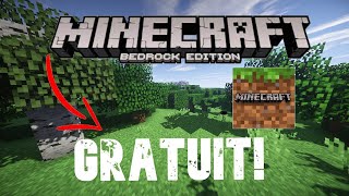 Télécharger Minecraft Bedrock édition sur pc gratuitement [upl. by Hamirak]