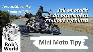 Mini Moto Tip 1  jak otočit motorku do protisměru o 180 stupňů [upl. by Sell]