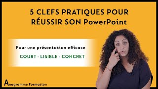 5 CLEFS pratiques pour RÉUSSIR sa présentation PowerPoint [upl. by Hutchins]