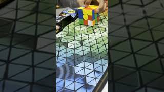 3x3 one handed world record single 566 [upl. by Sirrap]