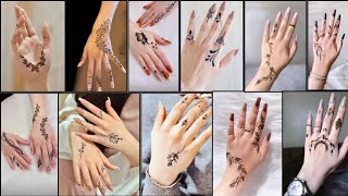 Simple Easy Henna Mehndi Designs  viralvideo mehndihenna [upl. by Annatsirhc]