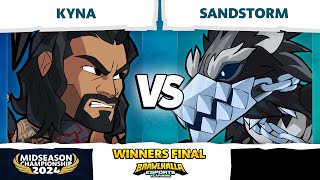 Kyna vs Sandstorm  Winners Final  Brawlhalla Midseason Championship 2024  LAN 1v1 [upl. by Longtin4]