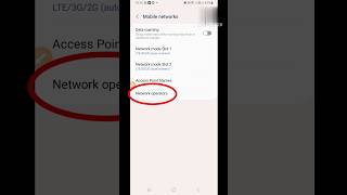 network operater settings problem ko thik kaise kare  shorts [upl. by Awahsoj334]