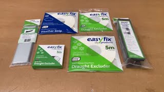 Choosing Draught Excluders for windows and doors  Easyfix DIY full range explained [upl. by Edmead234]