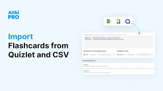 📄 Import Flashcards from CSV and Quizlet  Anki Pro [upl. by Nana]