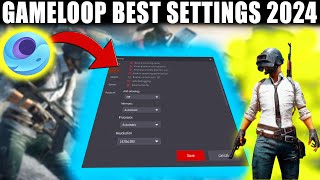 Gameloop Best Setting 2024  Fix Lag And Boost Fps For Low End To High End Pc [upl. by Sandon]