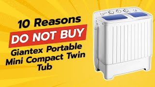 DONT BUY GIANTEX PORTABLE MINI COMPACT TWIN TUB BEFORE WATCHING THIS 🚫🧺 [upl. by Antonino]