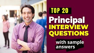 Principal Interview Questions and Answers for 2024 [upl. by Barrie]