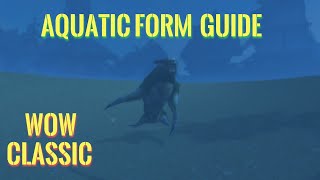 WoW ClassicTauren Druid Aquatic form guide [upl. by Baudoin264]