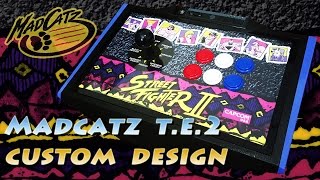 My Madcatz TE 2 Custom Design Street Fighter 2 Theme Fight Stick [upl. by Ateekram]