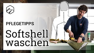 Softshelljacke waschen Darauf solltest du achten  Bergzeit [upl. by Idham509]