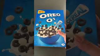 Oreo Cereal Unboxing  Eating Oreo  ASMR shorts teamfilger [upl. by Odilia]