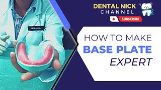 How To Make Base Plate  By Sprinkle On Method  Dental Nick [upl. by Dahle]