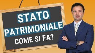 Stato Patrimoniale come si fa [upl. by Sitof]