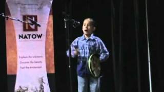 7 yearold rocks hand drum Niizhoo Sullivan [upl. by Bloem]