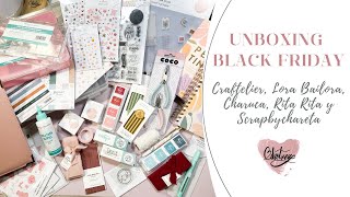 ✨HAUL de SCRAP en BLACK FRIDAY  Craftelier Lora Bailora Charuca Rita Rita y Scrap By Chareta ✨ [upl. by Ennywg397]