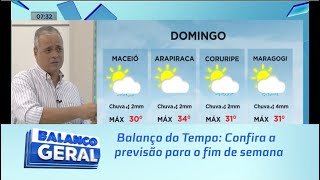 Balanço do Tempo Confira a previsão para o fim de semana [upl. by Leirvag583]