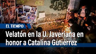 Velatón en la U Javeriana en honor a la residente en cirugía Catalina Gutiérrez Zuluaga  El Tiempo [upl. by Roderigo]