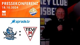 18102024  Pressekonferenz  HC Landsberg Riverkings vs TEV Miesbach [upl. by Eetsim986]