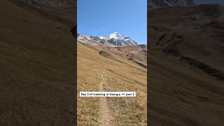 Hiking in the Caucasus Mountains 🏔️ MestiaUshguli🇬🇪 travel nature shorts [upl. by Crista709]