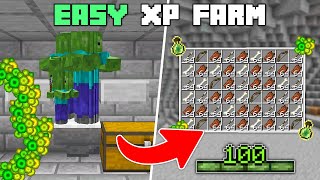 Minecraft Easy Mob Spawner XP Farm Tutorial  120 Zombie amp Skeleton [upl. by Oivlis]