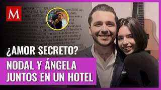 Christian Nodal y Ángela Aguilar arriban al hotel juntos luego de su espectáculo en Monterrey [upl. by Elnukeda]