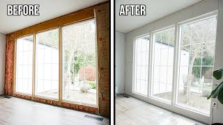 How To Install Drywall Around Windows  Easy DIY For Beginners [upl. by Dronski]