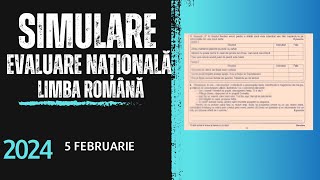 Rezolvare simulare EN limba și literatura română 5 februarie 2024 [upl. by Baldridge]