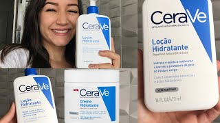 Resenha Loção Hidratante Cerave  hidratante para rosto e corpo é bom [upl. by Lavella]