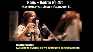 Kokia Hontou No Oto Karaoke Instrumental Javier Anibarro Z [upl. by Karil]