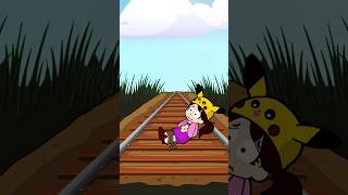 SALVA A MI HIJA LUNITA DEL TREN 🤣😂 by invictorgs3 chistes animación casimochotv [upl. by Pinkham]