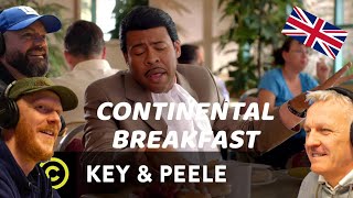 Key amp Peele  Continental Breakfast REACTION  OFFICE BLOKES REACT [upl. by Ecital]