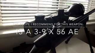 STEYR SSG 69 P2 airsoft sniper rifle review and shooting test Please like and a subscribe [upl. by Edrei]