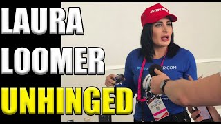 Laura Loomer SEETHES After Getting Kicked Off Of Trumps Plane [upl. by Price]