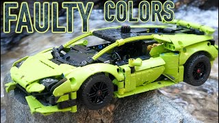 LEGO Technic Lamborghini Huracan Review Lime discoloration AGAIN [upl. by Bathsheeb]