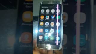 S7 Edge display pink line on screen [upl. by Einnij]