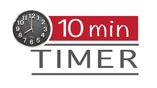 10 min TIMER with Alarm  countdown  Stopwatch ten minutes [upl. by Argent504]