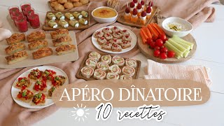 APERO DINATOIRE pour lété  10 recettes simples et délicieuses [upl. by Yuk]