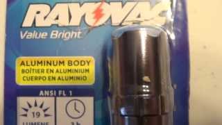 Rayovac Value Bright LED Flashlight  HD [upl. by Rocker]