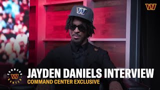 Exclusive Interview with Jayden Daniels  Command Center  Washington Commanders [upl. by Burrows343]