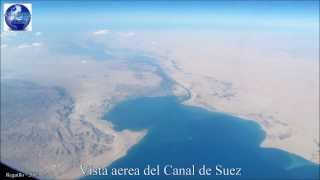 ✈️ Vista aerea del canal de suez [upl. by Sackville285]