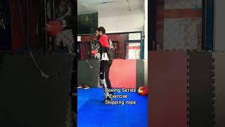 Daily Series boxing practice skipping rope motivation nevergiveup kickboxing mindset boxing [upl. by Enyawad213]