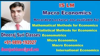 IS LM Numericals  Macro Economics  Economics Honours [upl. by Akitan635]