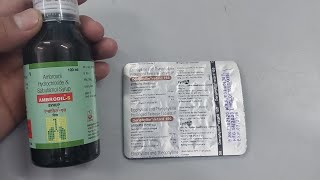 Ambrodil S syrup and Deriphyllin retard 150 mg Tablet for cough  use in hindi [upl. by Mickelson358]