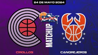 Criollos de Caguas vs Cangrejeros de Santurce  BSN2024 [upl. by Lynd]