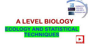 A level  Biology  Edexcel  Topic 5B  Ecology and statistical techniques [upl. by Katti289]