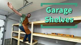 DIY Garage Shelves Easy for anyone to build [upl. by Galligan]