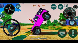 Dollar Song Modified Mahindra Pink Thar👿  Indian Cars Simulator 3D  Android Gameplay [upl. by Nanyk]